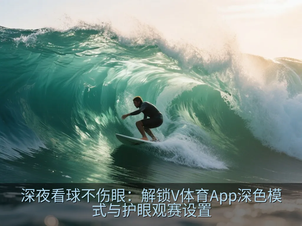 深夜看球不伤眼：解锁V体育App深色模式与护眼观赛设置